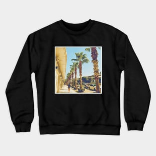 Pretty picture of a Palm Tree. Pretty Palm Trees Photography design with blue sky Crewneck Sweatshirt